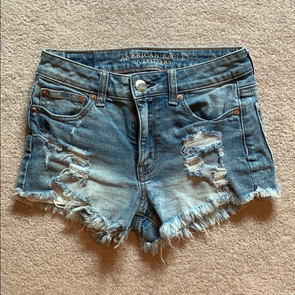 American Eagle jean shorts size 0